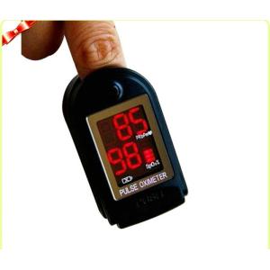 Black Mini Fingertip Pulse Oximeters for Oxygen Bar CE