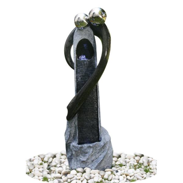 Quality Stone Color Statue Water Fountains , Outside Water Fountain For Garden wholesale