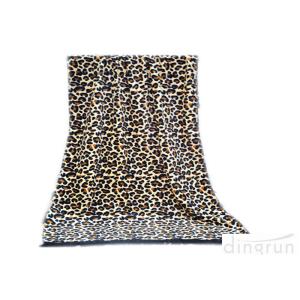 Professional Sexy Leopard Custom Printed Beach Towels With Tassel