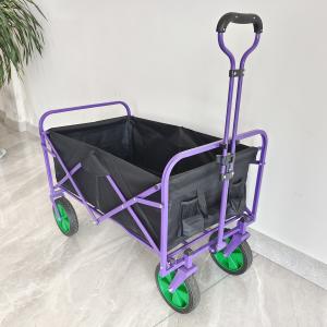 Cheap Folding Wagon Stroller Retractable Handle Practical Camping Cart Custom Wheel for sale