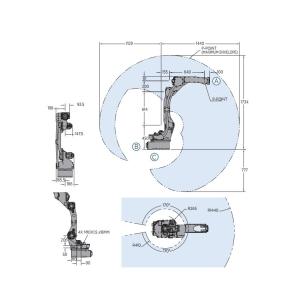 YASKAWA AR2010 12kg Payload 6 Axis Welding Industrial Robot Arm With Robot