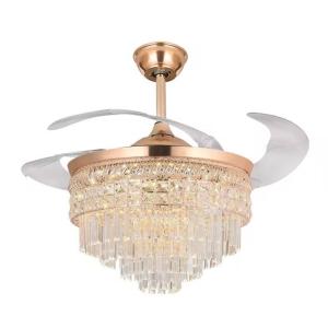 wholesale Nordic Modern Dc Remote Control Glod Retractable Invisible Round K9