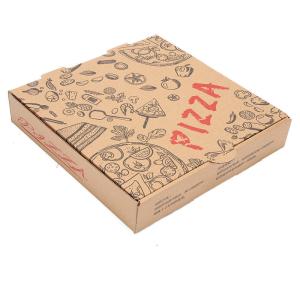 Cardboard Paper Printed Pizza Boxes Custom Folding Packaging 16x16