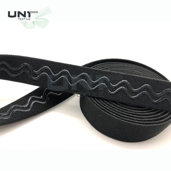 Full Color Nylon Anti Slip Silicone Bra Elastic Tape Jacquard
