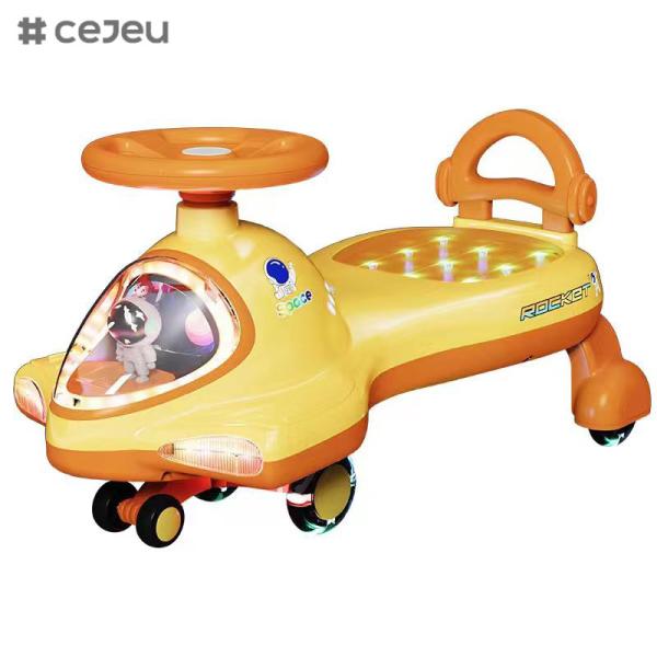 Boy/Girl Wiggle Ride On Toy: Safe, Fun & Easy to Use, Flashing PU Wheel, Light, 2-5yraes old