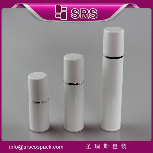 Quality SRS PACKAGING high quality and good price airless bottle ,15ml 30ml 50ml luxury plastic lotion bottle wholesale