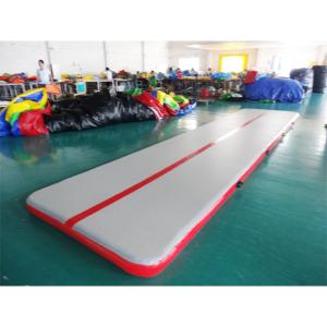 Rectangle Shape Gym Sport Inflatable Tumble Track In 20cm For Cheerleading
