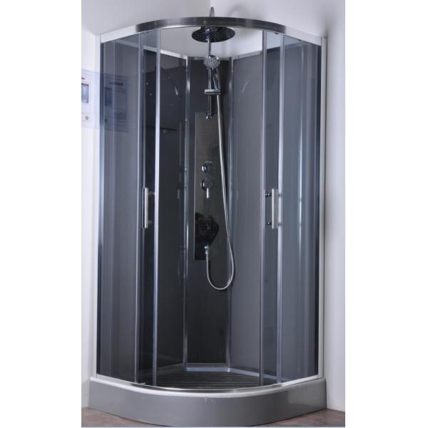 Commercial Quadrant Shower Cubicles , Curved Glass Shower Enclosures