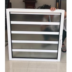 Functional Blind Shutter Louver Glass Window With Simplicity Material