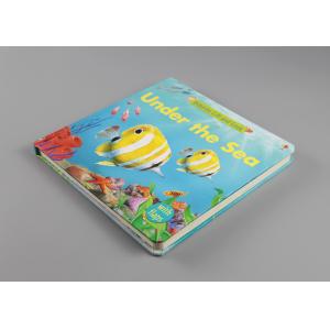 Oil Varnishing Hardcover Childrens Board Books Square Spine With Gloss