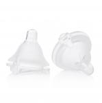 5 X 4.5cm Orthodontic Pacifier For Breastfed Baby , Small Silicone Baby Soother