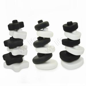 BPA Free Silicone Stacking Nesting Circle Toy Squeeze Play