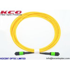 24 Core MPO / APC Single Mode SM 9/125 Optical Fibre Patch Cord PVC LSZH Type A