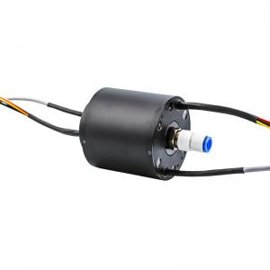 Cheap Multi-Circuit Slip Ring Transmitting Electricity 100M Ethernet Signal and Gas for sale