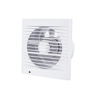 6 Inch Plastic Low Noise Kitchen Bathroom Ventilation Wall Fan with LED Light