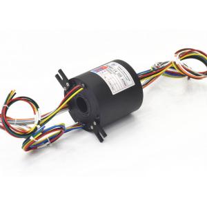 China Rotary Joint Assembly Through Hole Slip Ring Hollow Shaft Series Fiber Brush Multipoint Contact on sale