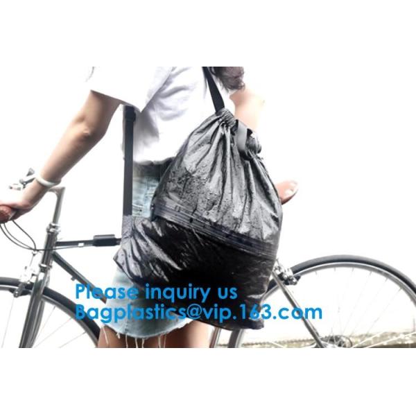 Eco-friendly Environmental Recycled Biodegradable Material Travel Kraft Tyvek Paper Drawstring Pack Backpack