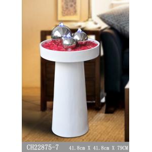 China Warm Led 80cm Fiberglass Water Fountain With Lights on sale