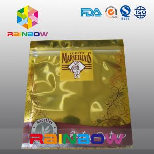 Gold Anti Static Bag / Esd Shielding Electronic Products Zipper Bag Custom
