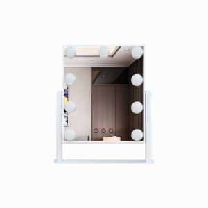 ABS Glass Justtide AC 100V 1x 360 Degree Rotation LED Magnifying Mirror
