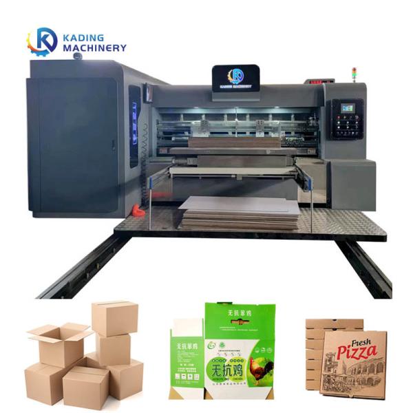 Flexographic Cardboard Box Printer Machine For Packaging Industry