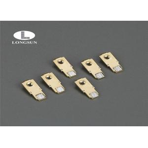 Spring Contact Metal Stamping Components Brass For Thermal Controller