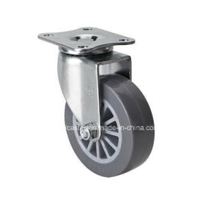 Cheap Edl Mini 2.5&quot; 35kg Plate Swivel PU Caster 26125-73 Zinc Plated Caster for Application for sale