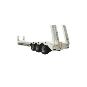 137500 to 26000*2500to2550 height Van-type Flatbed Lowbed Semi Trailer with Best