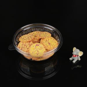 Cheap High Transparency Disposable PET Round Bowl Cake Packaging Container for sale