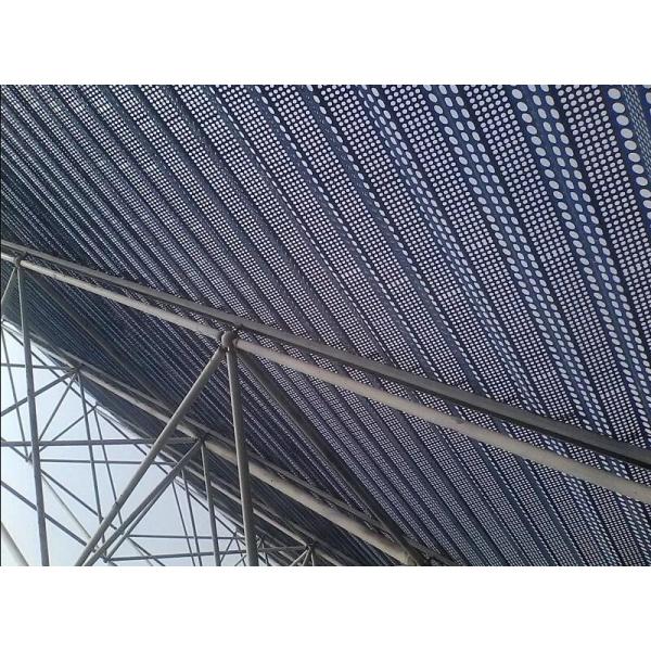 Quality 0.5m-6m Galvanized Plate Mesh Fence Wind And Dust Protection With Blue Color wholesale
