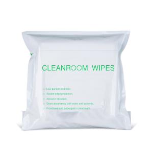 Laser Cut Cleanroom Polyester Wipes 9 Inch With Customised Logo