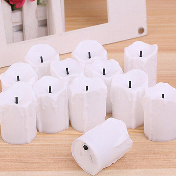 Home Decoration Ip20 Candle Powered Led Light Flameless Smokeless Safety