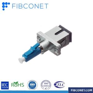 FTTH Rose Red Fiber Adapter Single Mode LC/UPC Male to SC/UPC Female Hybrid