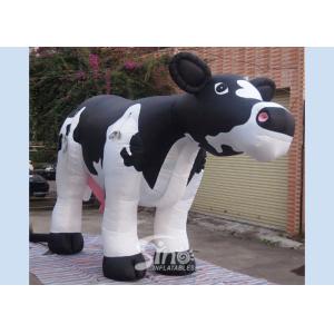 Huge Inflatable Milk Cow Model PVC Coated Nylon Durable For Advertising
