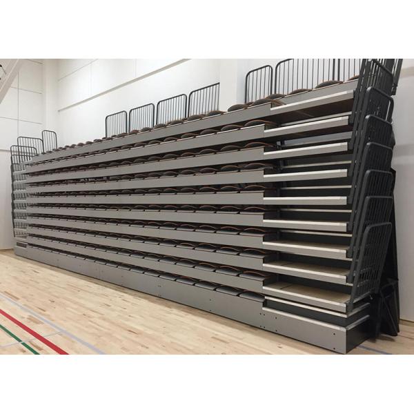 Quality Moveable Temporary Grandstand Seating Wall Attached Unit Platform With Rear Guardrail wholesale