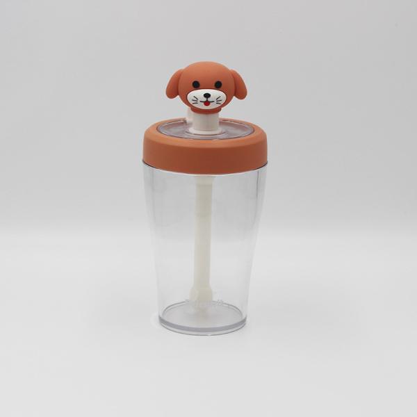 Quality Plastic 430ml Customized Water Bottle With Cartoon Rabbit Stopper wholesale