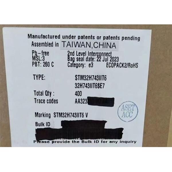 Quality STM32H743IIT6 Microcontroller MCU 32 Bit Single Core 176-LQFP wholesale