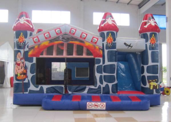 Quality Customized inflatable bouncy castle printing inflatable bouncy castle with slide wholesale