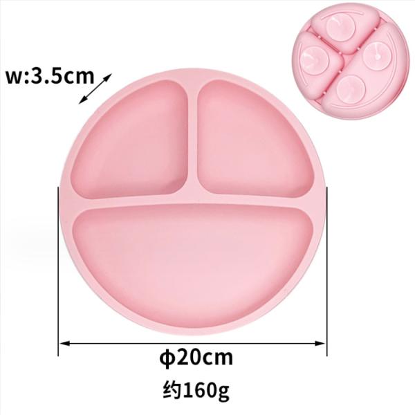 Silicone Kids Tableware Plate With Suction Cup Dinnerware Type Plate Production
