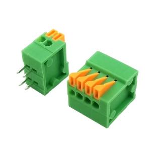 Narrow Spacing 2.54 mm Screwless PCB Spring Terminal Block 150V 4A