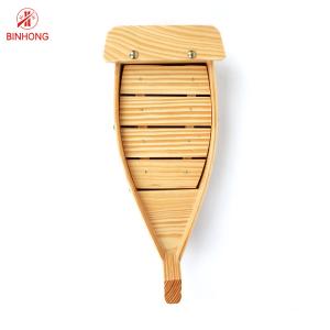User Friendly Stocked 100cm Wooden Sushi Boat Serving Tray
