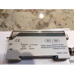 Compact DIN Rail Fiber Optic Sensor for Industrial Automation