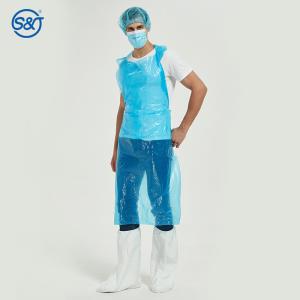 S&J Biodegradable Disposable Waterproof Poly Aprons 1 Mil. Unisex Covers PE