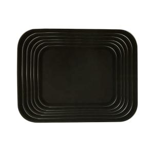 18*26inch Nonslip Rectangle Plastic Tray Large Recycled Plastic Plates Rubber