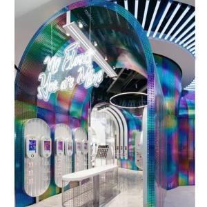 Customize Colorful Perforated Stainless Steel Sheet For Indoor Partitions Wall