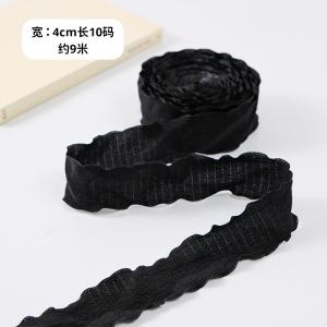 40mm Valentine'S Colored Jute Ribbon Linen Wrinkle Edge Jute Lattice Ribbon