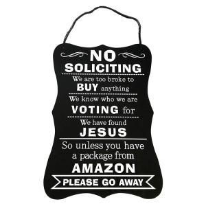 China Waterproof Custom Reflective Sign Aluminum No Soliciting For Home Business on sale