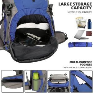 Outdoor Lightweight Hiking Backpack Tear Resistant With Large Storage Capacity