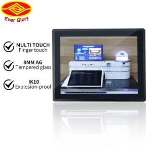 Cheap 12.1 Inch LCD Touch Monitor With DVI-D Input Connectors 450 Cd/M2 Brightness for sale