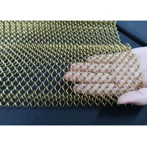 Custom Color 1.44kg/M2 Chain Mesh Curtains Decorative Room Divider